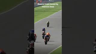 Massive Crash Triggered by Valentino Rossi [upl. by Morty319]