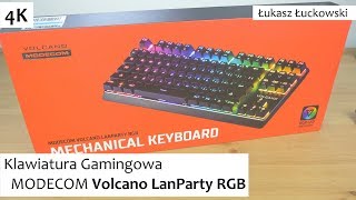 Klawiatura Gamingowa MODECOM Volcano Lanparty RGB  Pierwsze chwile [upl. by Ennaharas]