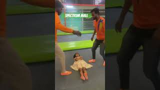 Sky jumper trampoline Spectrum mall masti Fun day dynamite btsarmy Spectrummall viralvideos [upl. by Aiam]