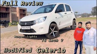 Modified celerio Full Review  16 inch allow wheel Cost…  Car vlog  doabazonewale [upl. by Nyltiac569]