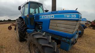 1983 Ford TW35 66 Litre 6Cyl Diesel 4WD Tractor 188 HP with Howard Plough [upl. by Ahsait396]