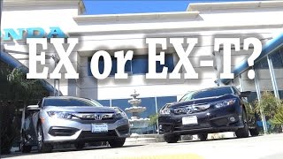 2016 Honda Civic EX or EXT Differences features amp EQUIPMENT [upl. by Niknar]