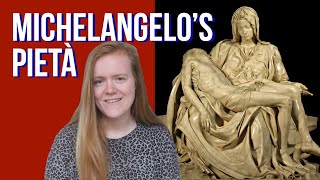 Michelangelos Pieta meaning and analysis the sculpture that made him famous  St Peters Rome [upl. by Daisie]