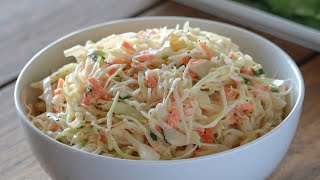 How to Make Coleslaw  Homemade Coleslaw Recipe [upl. by Kcirrek]