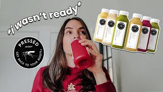 Trying a Pressed Juicery Cleanse for the First Time  Honest Experience amp Review [upl. by Lerrej822]