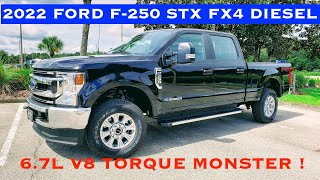 2022 Ford F250 STX FX4 67L V8 Diesel Review  POV Drive First Time Driving A Diesel Damn [upl. by Kelcie267]