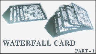 How To Make Waterfall Card  Full Tutorial [upl. by Berkshire]