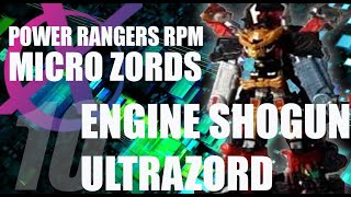 Power Rangers RPM Micro Zords reviews combo special pt 10 Engine Shogun Ultrazord [upl. by Novonod]