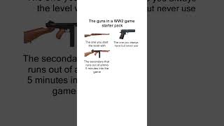 The guns in a world war 2 game starter pack meme Memes [upl. by Derraj]