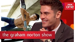 Zac Efron’s impressive pose  The Graham Norton Show 2017  BBC One [upl. by Gillian]