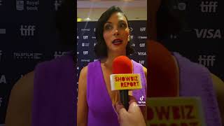 EXCLU Just One Question with Morena Baccarin at TIFF24 for Millers in Marriage TIFF [upl. by Nellac]