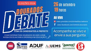 Debate com os candidatos a prefeito de DouradosMS – Eleições 2024 [upl. by Yerrok]