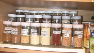 How I Organized the Spice Cabinet to Make It Easier to Cook [upl. by Aicelef122]