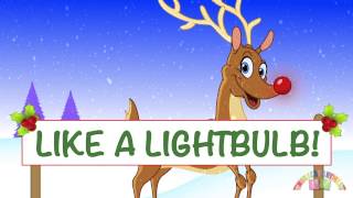 RUDLOPH THE REINDEER NEW FUN LYRICS  Christmas Songs  Nursery Rhymes TV  English Songs For Kids [upl. by Elstan669]