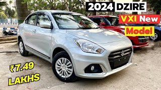 NEW Maruti Dzire VXI 2024 Model ❤️  Price  Exterior  Interior  Features [upl. by Akimed]