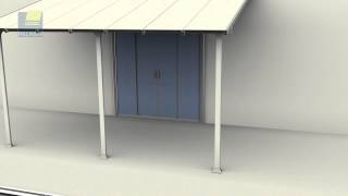 Palram Terrassendach Aufbauvideo by mygardenhomede [upl. by Nnaear]