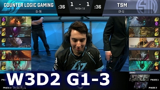 CLG vs TSM Game 3  S7 NA LCS Spring 2017 Week 3 Day 2  TSM vs CLG G3 W3D2 [upl. by Lorac]