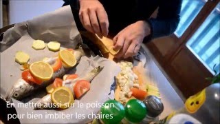 Truite sauvage et légumes au four  pêche  Recette paleo low carbs BONS LIPIDES [upl. by Shimberg904]