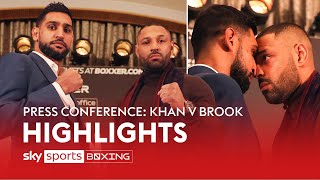 HEATED 😡Amir Khan vs Kell Brook  Press Conference Highlights [upl. by Umeko490]