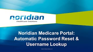 Noridian Medicare Portal Automatic Password Reset and Username Lookup [upl. by Maressa143]