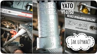 Jak używać klucz dynamometryczny YATO YT0750 torque wrench  ForumWiedzy [upl. by Slack]