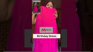 My birthday dress from Mytra ✨ dress haul lulu and sky shorts youtube fashion shopping viral [upl. by Adamina]