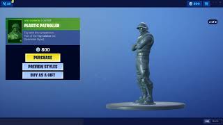 Fortnite Item Shop NEW Toy Soldier Set  Plastic Patroller amp Roy Soldier 26th27th June [upl. by Nehte]