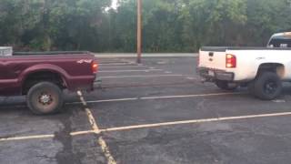 73 diesel vs duramax dually [upl. by Ahsoik469]