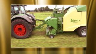 AGRITECHNICA 2011 Goldmedaille NONSTOP Round BalerWrapper Combination quotUltimaquot Krone [upl. by Hadihsar]