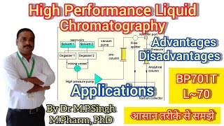 HPLC  Advantages  Disadvantages  Applications  Instrumental Methods of Analysis  BP701T  L70 [upl. by Eillam]