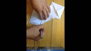 How to fold double crane dollar origami [upl. by Noisla]