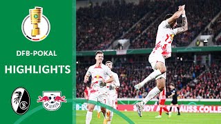 RBL DOMINATED SemiFinal clash  SC Freiburg vs RB Leipzig 15  Highlights  DFBPokal SemiFinal [upl. by Tatianas]