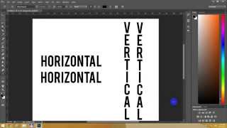 How to Write Vertical Text in Photoshop CC [upl. by Alfred14]