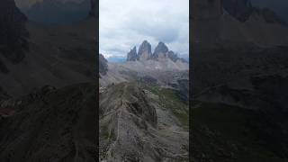 three peaks view  fpvpilot fpv mountains 3peaks cloudyday nature outdoor epic dolomites [upl. by Sudbury]