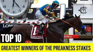 Preakness Stakes Top 10 Historic Winners [upl. by Hanej]