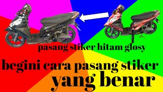 Ternyata semudah inicara memasang stiker motor Sky drive [upl. by Otnas]