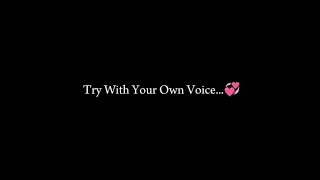 Try with your own voice❤ love viral singing music [upl. by Eissat]