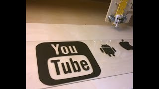 DIY CNC  Drag Knife Mod  Cut Vinyl Stickers [upl. by Aimaj]