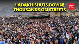 quotLadakh Erupts in Icy Shutdown Why Thousands Storm Streets in Biting Cold Kargil  Statehood [upl. by Frederich3]