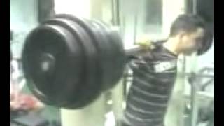 EPIC FAIL SQUAT  485lbs BROKE HIS NECK WC [upl. by Epolulot282]