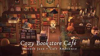 Cozy Bookstore Café 📚 Café Ambience Chatter  Smooth Jazz Piano Music 1 Hour Loop 🎧 Study Work Aid [upl. by Nnaharas]