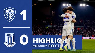 Highlights Leeds United 10 Stoke City  James goal maintains unbeaten home record [upl. by Lorilyn]