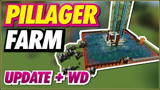 Pillager Outpost Farm Update  World Download [upl. by Yennor]