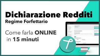 Come fare la dichiarazione dei redditi online  Regime forfettario [upl. by Eetsud]