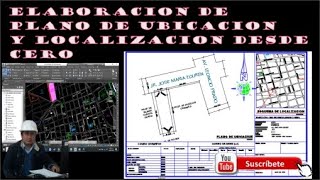 dibujar un plano de ubicacion y localizacion desde cero bien explicado para principiantes y expert [upl. by Jacoby]