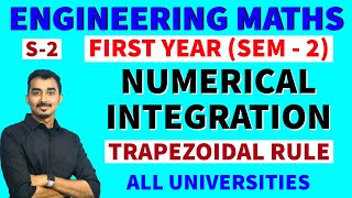 NUMERICAL INTEGRATION  S2  TRAPEZOIDAL RULE  ENGINEERING FIRST YEAR  SEM2  SAURABH DAHIVADKAR [upl. by Karlow]