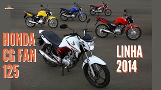 🏍️ HONDA CG FAN 125 2014 KS ES ESD  Todas as versões  BlogAuto [upl. by Teik]