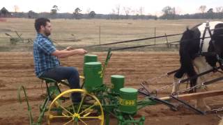 John Deere Horse Drawn Corn Planter [upl. by Neerol]