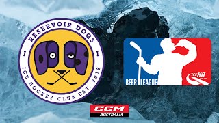 Reservoir Dogs VS Arctic Thunder  Div 2  15th September  IceHQ Beer League ice hockey [upl. by Valerian]