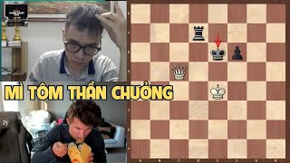 Magnus Carlsen tung mì tôm thần chưởng quyết đấu Lê Tuấn Minh  Julius Baer Generation cup [upl. by Nuyh109]